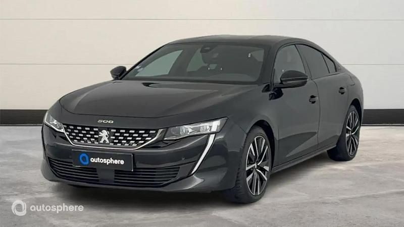 Noir Utilisé 2021 Peugeot 508 GT Berline | 22 499 € (Prix juste) - Image 1/4