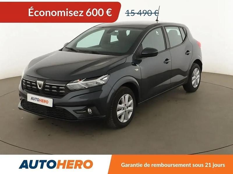 Noir Utilisé 2022 Dacia Sandero Comfort Citadine | 14 890 € (Prix juste) - Image 1/2