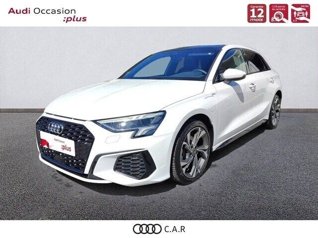 Blanc ibis Utilisé 2024 Audi A3 Sportback e-tron S-Line Berline | 38 900 € (Prix assez cher) - Image 1/4