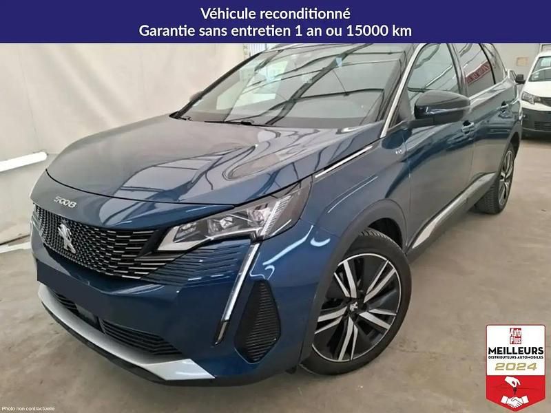 Bleu Utilisé 2022 Peugeot 5008 GT Monospace | 24 900 € (Prix cher) - Image 1/4