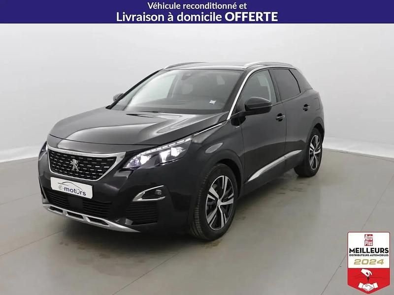 Noir Utilisé 2020 Peugeot 3008 Allure SUV | 21 400 € (Prix juste) - Image 1/4