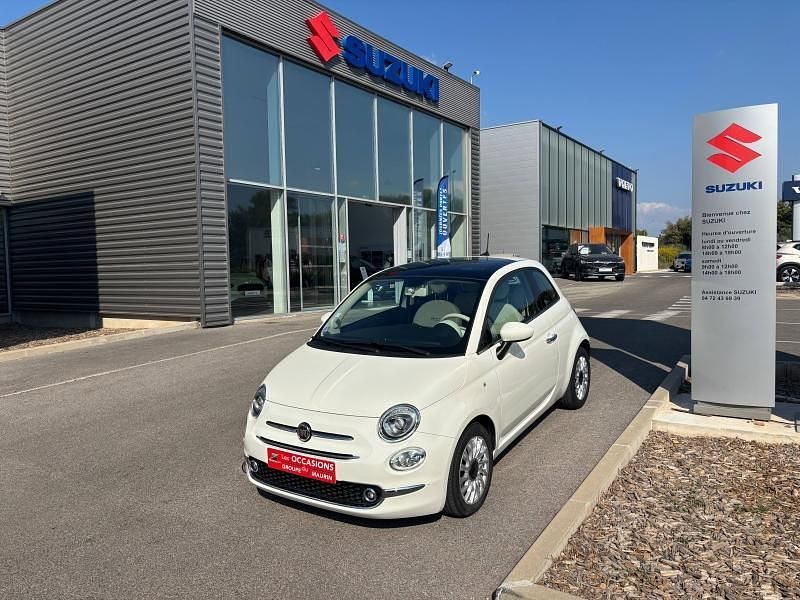 Bossa nova white pastel Utilisé 2019 Fiat 500 Lounge Berline | 8 990 € (Super prix) - Image 1/4