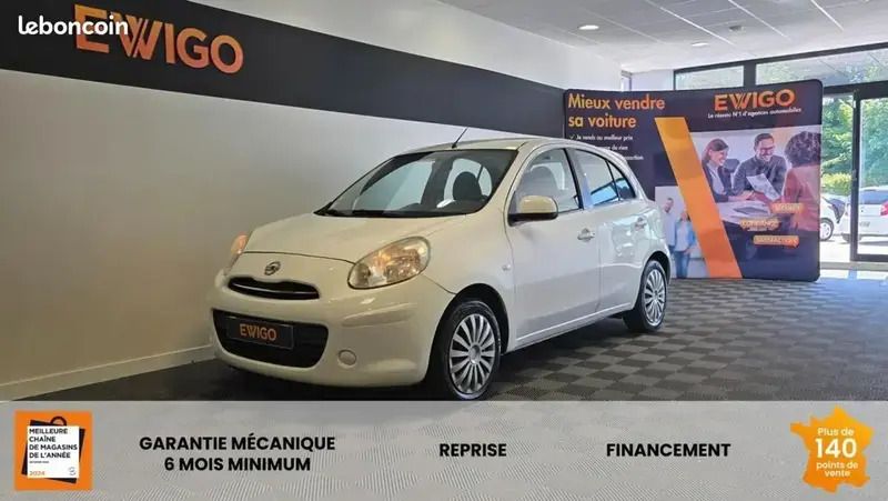 Blanc Utilisé 2013 Nissan Micra Acenta Citadine | 5 690 € (Prix juste) - Image 1/4