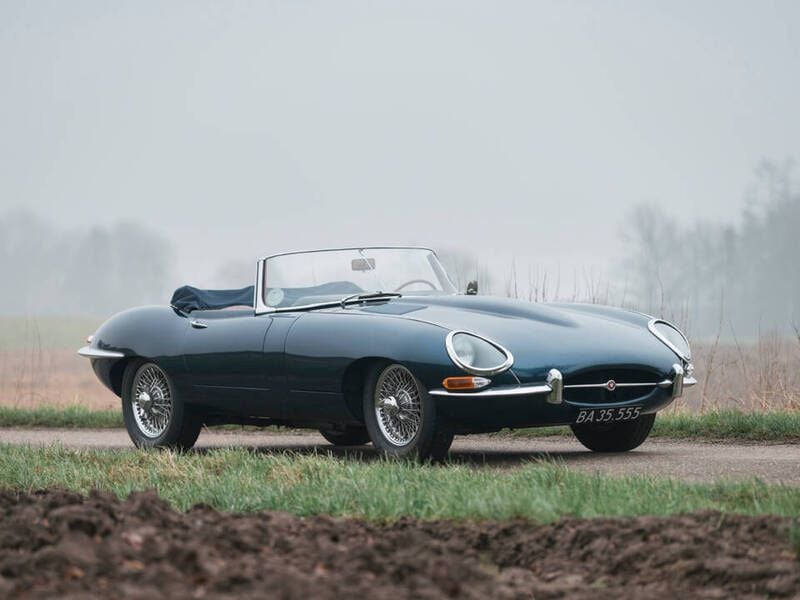 Occasion Jaguar E-Type 269 ch (197 kW) 1961 Bleu Cabriolet