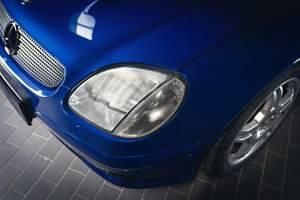 Occasion Mercedes SLK32 AMG AMG 354 ch (260 kW) 2002 Bleu Cabriolet