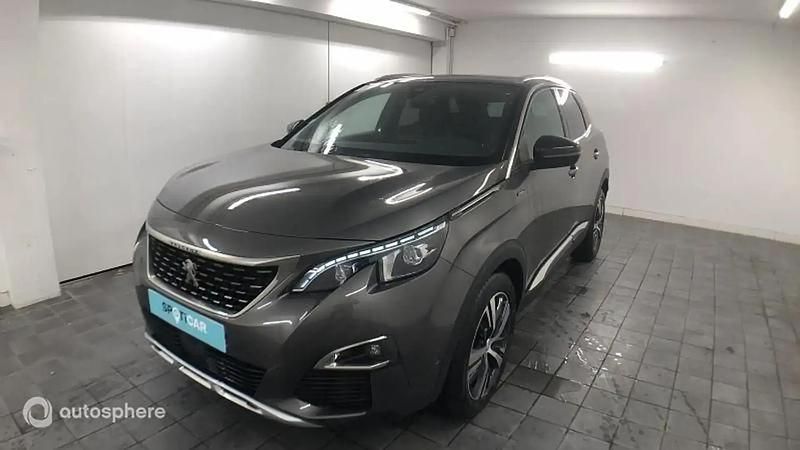Gris Utilisé 2020 Peugeot 3008 GT-line SUV | 18 999 € (Prix juste) - Image 1/4