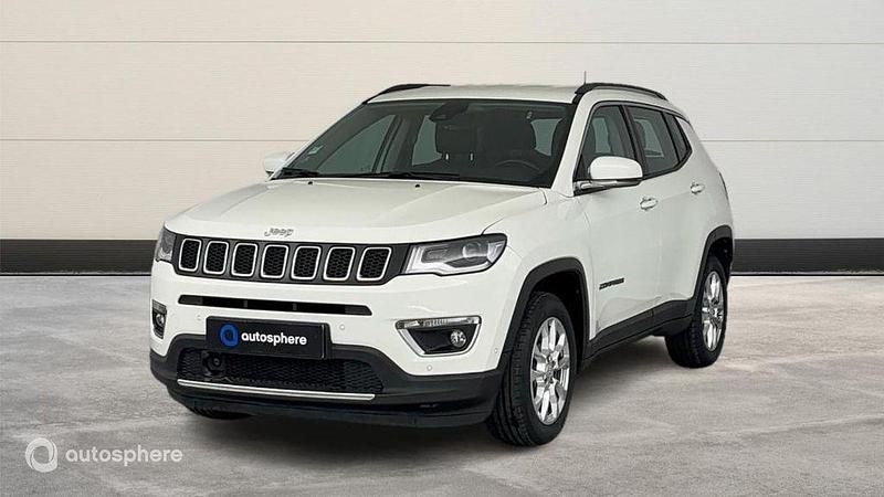 Blanc Utilisé 2021 Jeep Compass Limited SUV | 18 999 € (Prix juste) - Image 1/4