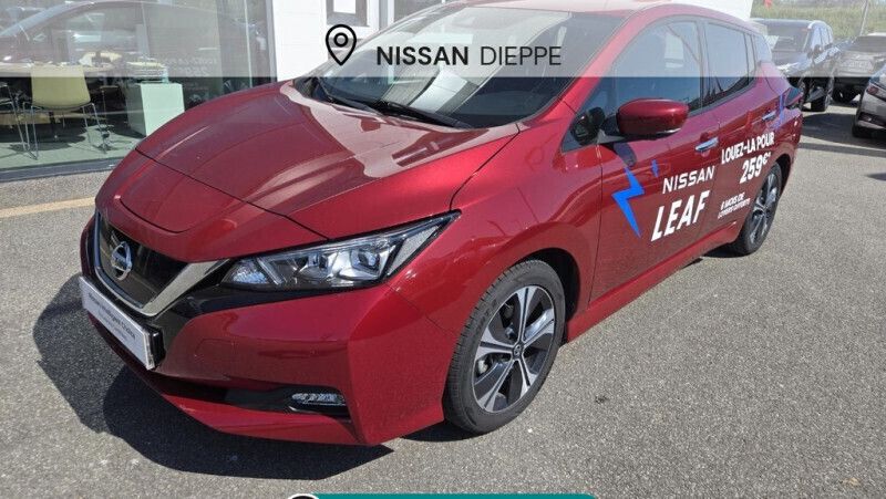 Rouge Utilisé 2021 Nissan Leaf Tekna Citadine | 17 490 € (Prix cher) - Image 1/4