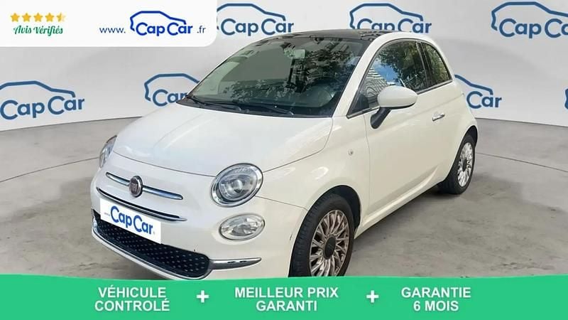Blanc Utilisé 2015 Fiat 500 Lounge Citadine | 8 990 € (Super prix) - Image 1/4