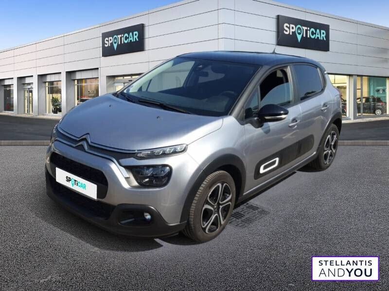 Gris Utilisé 2021 Citroën C3 Feel Citadine | 11 790 € (Prix juste) - Image 1/4