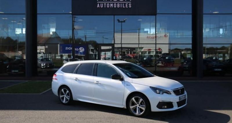 Blanc Utilisé 2020 Peugeot 308 GT-line Break | 13 900 € (Prix juste) - Image 1/4