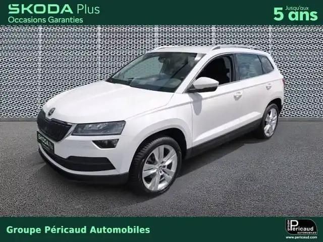 Blanc lune Utilisé 2019 Skoda Karoq SUV | 18 350 € (Super prix) - Image 1/4