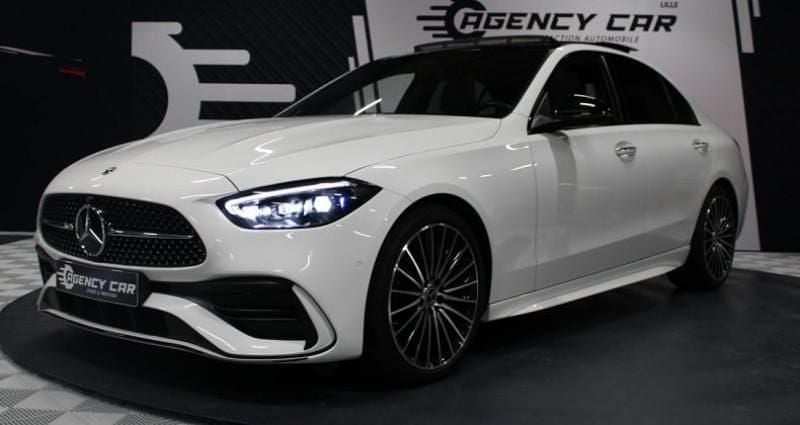 Blanc Utilisé 2023 Mercedes C220 AMG line Berline | 43 490 € (Prix assez cher) - Image 1/4
