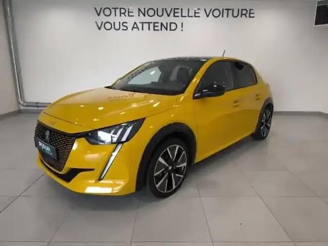 Jaune Occasion 2021 Peugeot e-208 GTi Citadine | 15 490 € (Prix juste) - Image 1/4