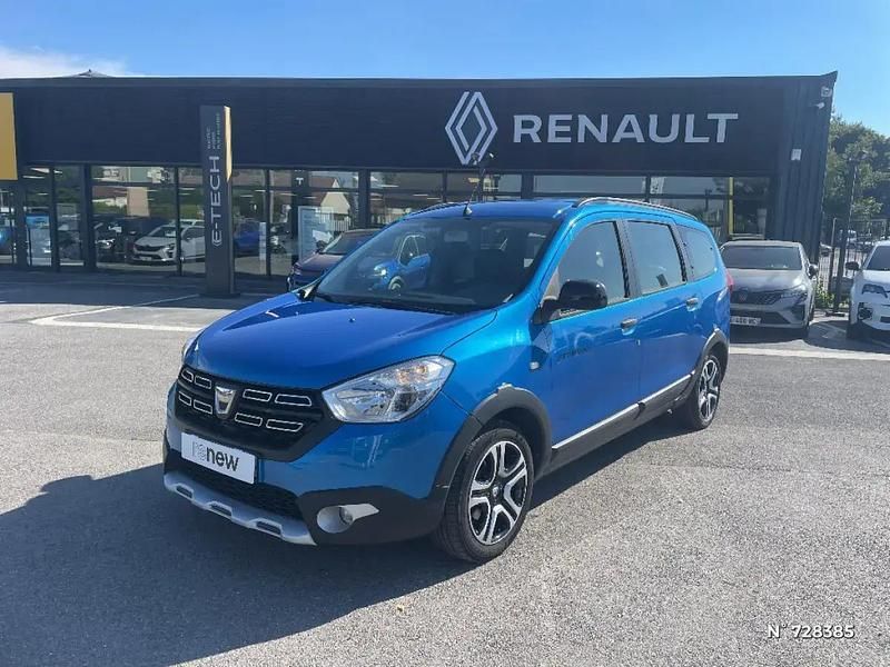 Bleu Occasion 2021 Dacia Lodgy Monospace | 16 490 € (Prix juste) - Image 1/4