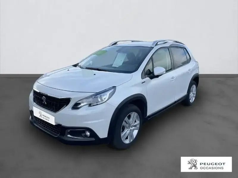 Blanc Utilisé 2019 Peugeot 2008 Signature Sky SUV | 17 590 € (Prix assez cher) - Image 1/4