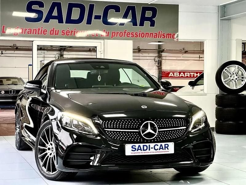 Noir Occasion 2022 Mercedes C220 AMG line Cabriolet | 39 990 € (Prix juste) - Image 1/4