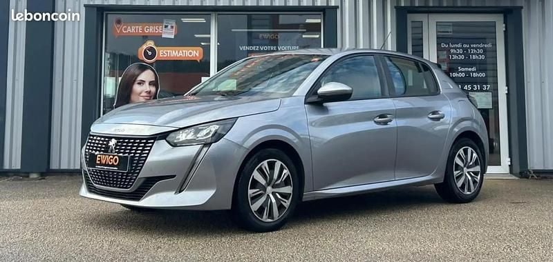 Gris Utilisé 2020 Peugeot 208 Business-Line Citadine | 7 490 € (Super prix) - Image 1/4
