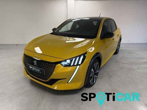 Jaune Utilisé 2021 Peugeot e-208 GTi Citadine | 16 490 € (Prix juste) - Image 1/4