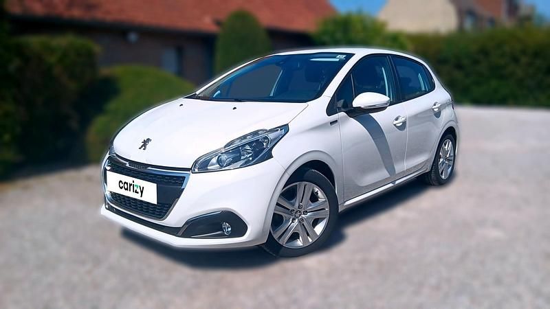 Blanc Utilisé 2018 Peugeot 208 Signature Sky Citadine | 8 165 € (Prix juste) - Image 1/4