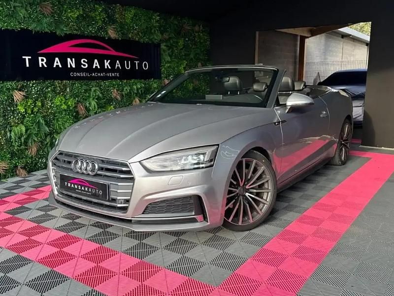 Gris Occasion 2018 Audi A5 Cabriolet S-Line Cabriolet | 26 990 € (Prix juste) - Image 1/4