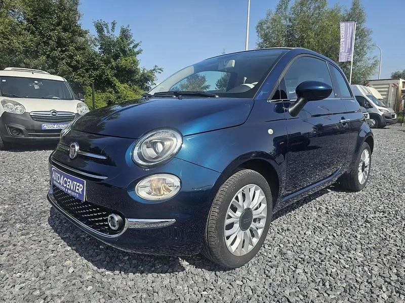 Bleu Utilisé 2018 Fiat 500 Lounge Cabriolet | 9 990 € (Bon prix) - Image 1/4