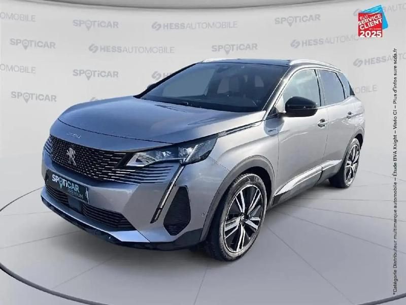 Gris Utilisé 2021 Peugeot 3008 GT SUV | 21 999 € (Prix juste) - Image 1/4