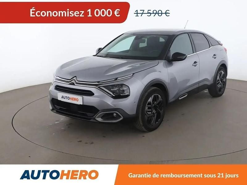 Gris Utilisé 2021 Citroën C4 PureTech Berline | 16 590 € (Bon prix) - Image 1/2