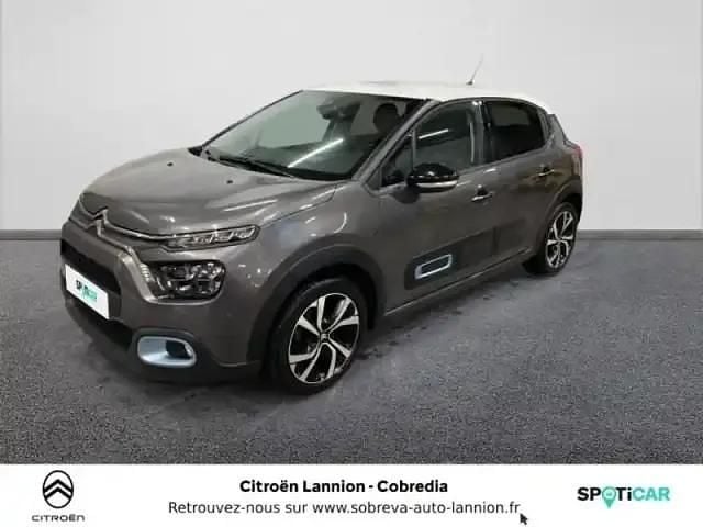 Gris platinium (m) blanc opale Occasion 2023 Citroën C3 PureTech Berline | 15 990 € (Prix assez cher) - Image 1/4