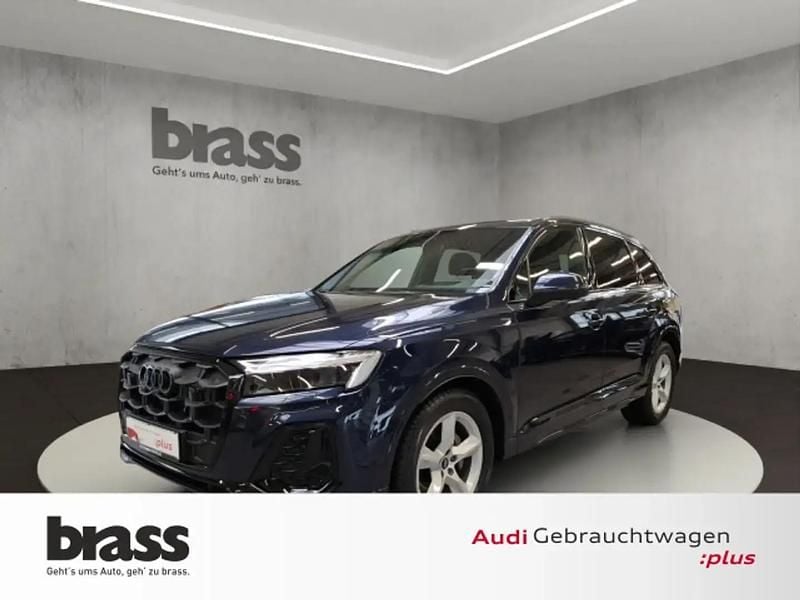 Bleu Occasion 2024 Audi Q7 S-Line SUV | 63 200 € - Image 1/4