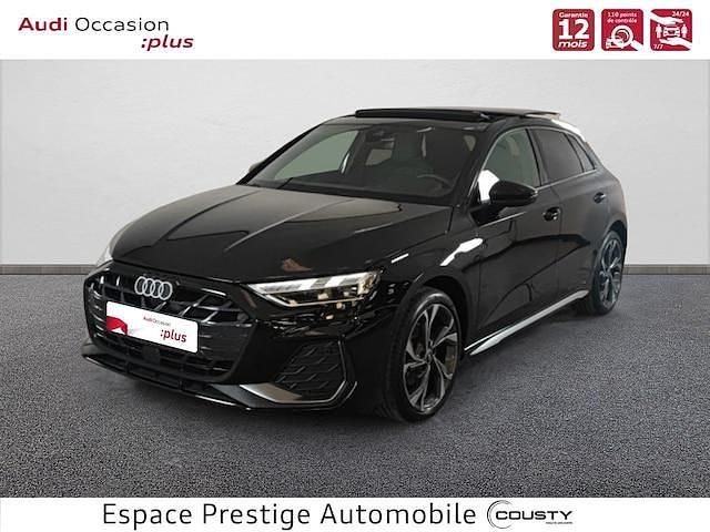 Noir mythic métallisé Utilisé 2025 Audi A3 S-Line | 36 690 € (Prix assez cher) - Image 1/4