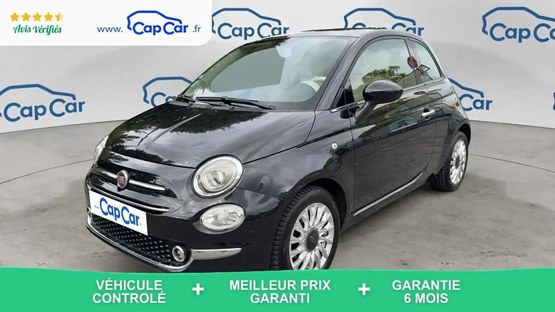 Noir Utilisé 2018 Fiat 500 Lounge Citadine | 8 290 € (Super prix) - Image 1/4