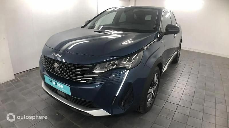 Bleu Utilisé 2022 Peugeot 3008 GT SUV | 25 799 € (Prix juste) - Image 1/4