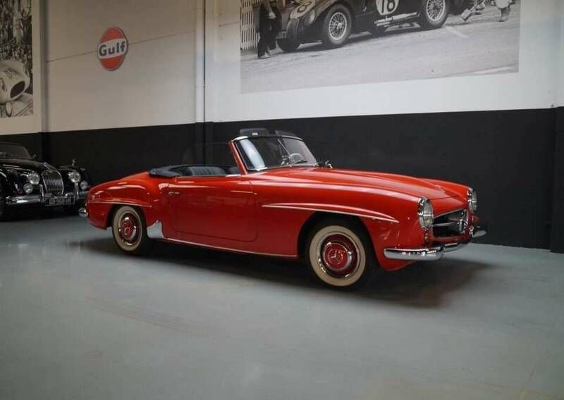 Rouge Utilisé 1959 Mercedes 190 Cabriolet | 149 900 € - Image 1/4