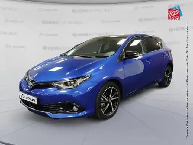 Bleu nebula biton toit noir Occasion 2019 Toyota Auris Hybrid Berline | 18 499 € (Prix juste) - Image 1/4