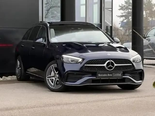 Occasion Mercedes C300e AMG line 2022 Bleu foncé Break