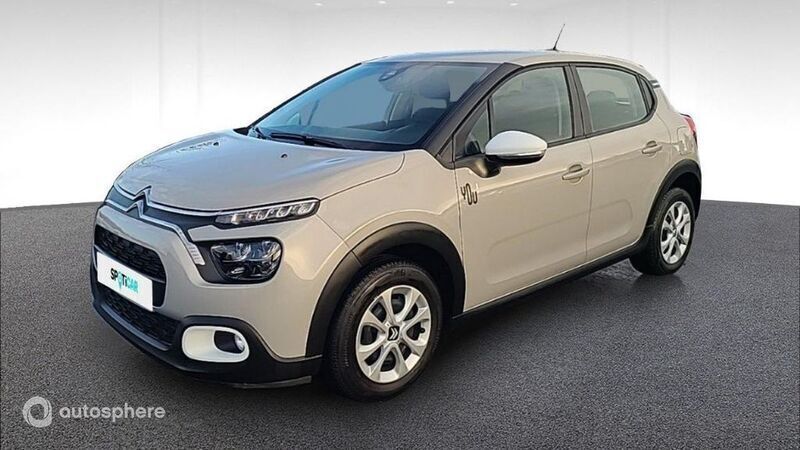 Jaune Utilisé 2022 Citroën C3 PureTech Citadine | 10 279 € (Bon prix) - Image 1/4