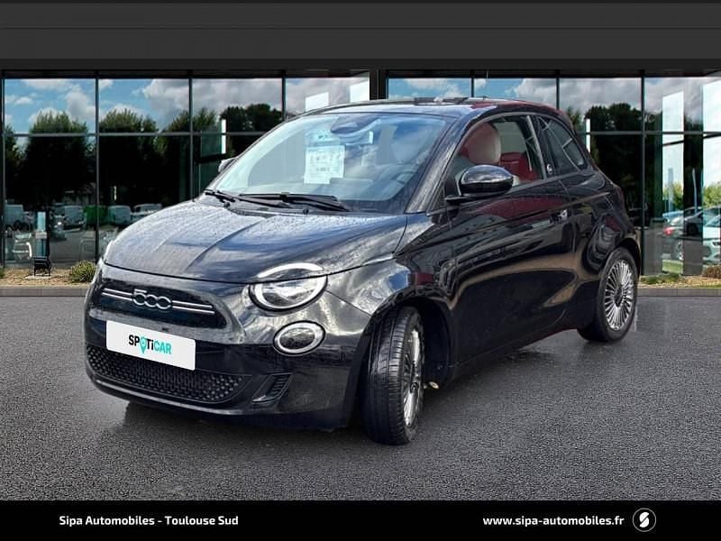 Noir Utilisé 2021 Fiat 500e Citadine | 13 990 € (Bon prix) - Image 1/4