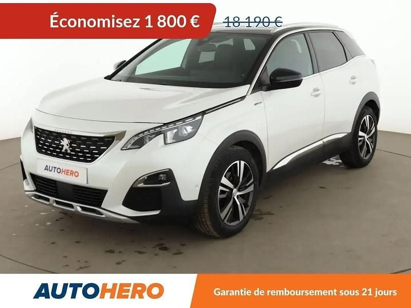 Blanc Occasion 2018 Peugeot 3008 GT-line SUV | 16 390 € (Bon prix) - Image 1/2