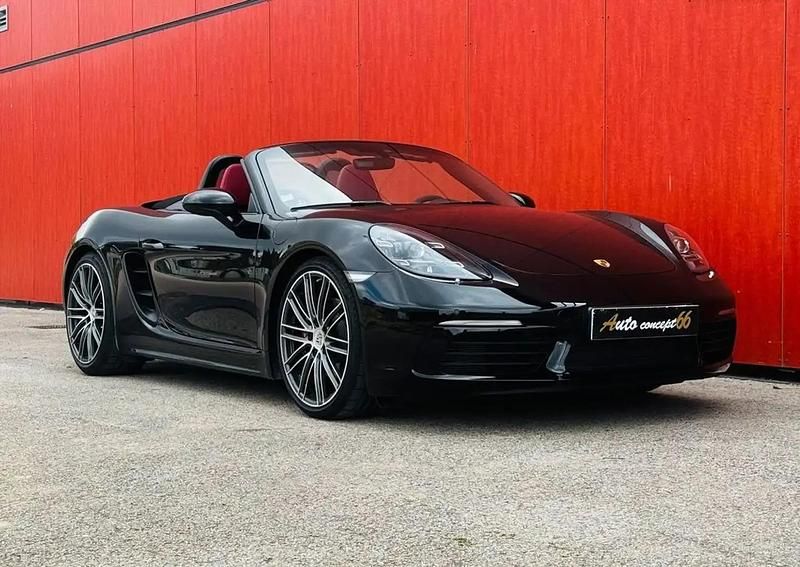 Noir Occasion 2018 Porsche 718 Boxster S Cabriolet | 82 900 € - Image 1/4