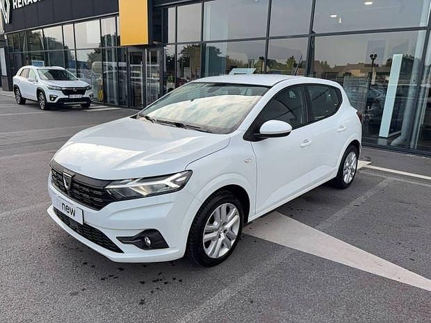 Blanc Utilisé 2021 Dacia Sandero Comfort Citadine | 11 990 € (Bon prix) - Image 1/4