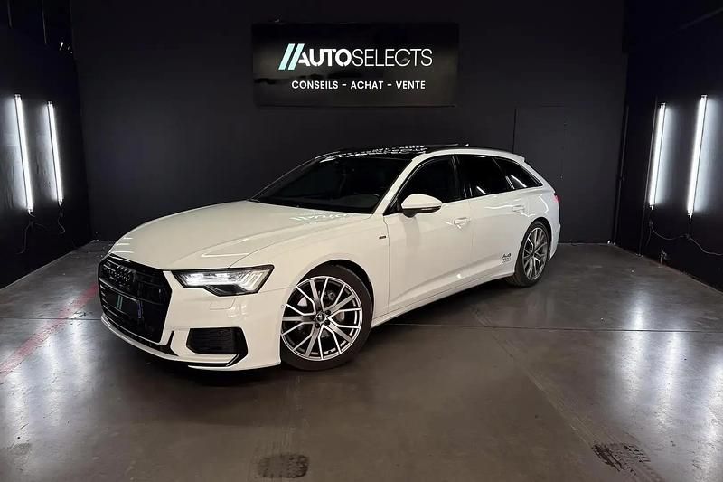 Blanc Utilisé 2022 Audi A6 S-Line Break | 46 990 € (Prix cher) - Image 1/4