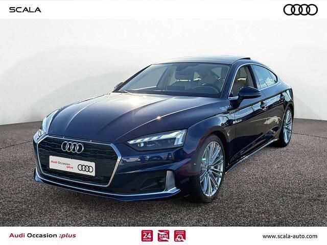 Bleu navarre métallisé Utilisé 2021 Audi A5 Sportback Advanced | 29 990 € (Bon prix) - Image 1/4