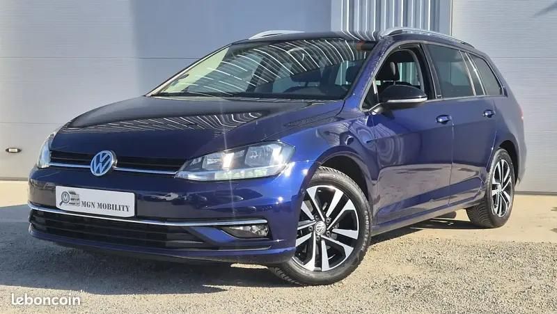 Bleu Utilisé 2020 VW Golf VII IQ Drive Break | 15 990 € (Bon prix) - Image 1/4