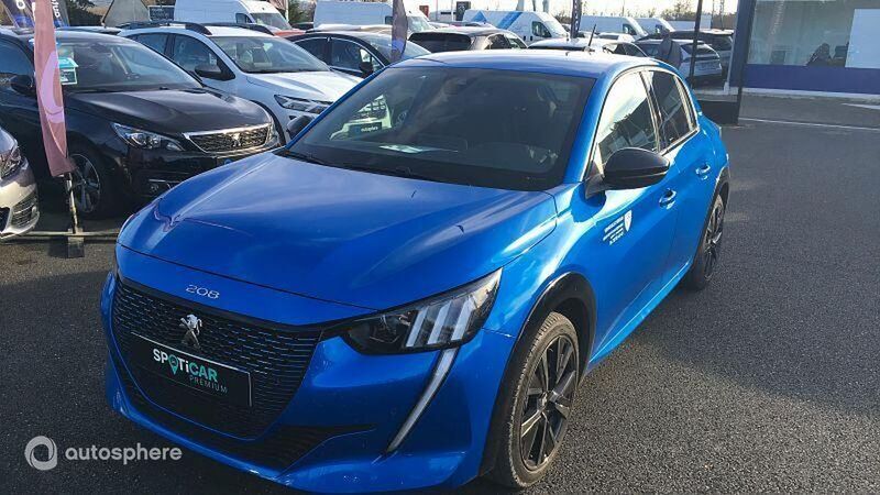 Bleu Utilisé 2024 Peugeot e-208 GTi Citadine | 21 990 € (Prix juste) - Image 1/4
