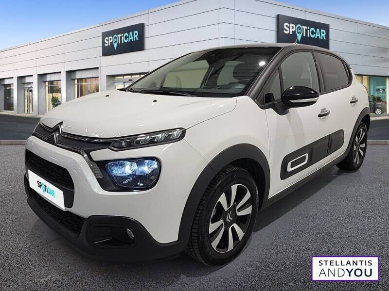 Blanc Utilisé 2023 Citroën C3 PureTech Citadine | 10 990 € (Bon prix) - Image 1/4