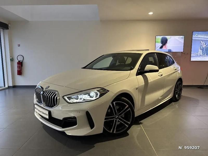 Blanc Occasion 2021 BMW 116 M Sport Citadine | 24 889 € (Prix juste) - Image 1/4