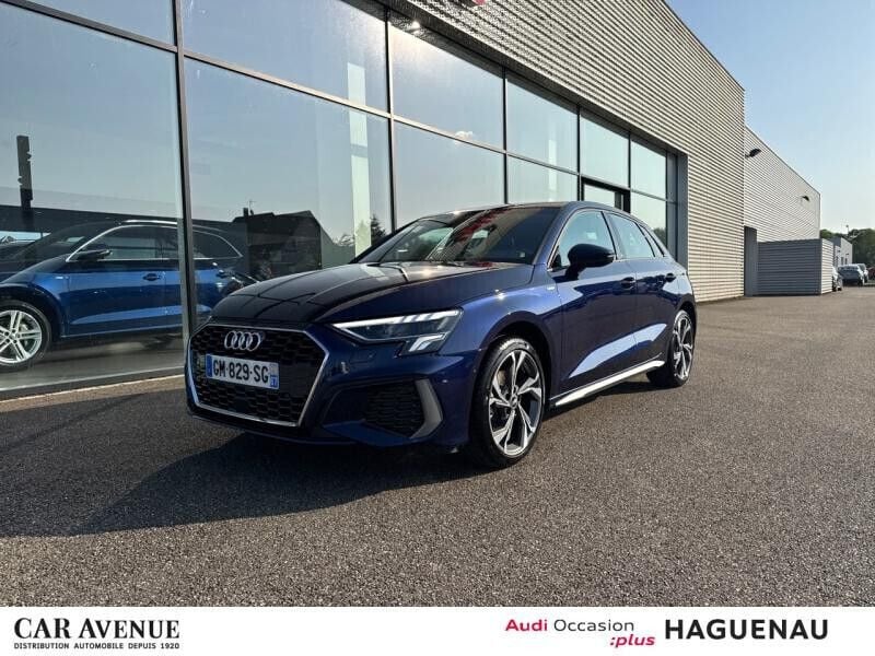 Bleu Utilisé 2023 Audi A3 Sportback S-Line Berline | 32 989 € (Prix juste) - Image 1/4