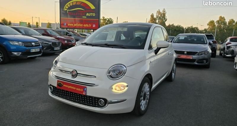 Blanc Utilisé 2018 Fiat 500 Lounge Citadine | 8 900 € (Prix juste) - Image 1/4