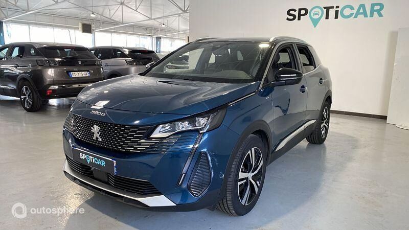 Bleu Utilisé 2022 Peugeot 3008 GT SUV | 21 999 € (Prix assez cher) - Image 1/4